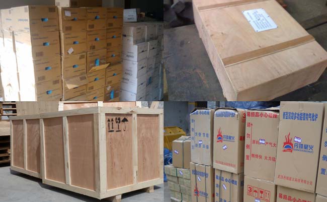 纸箱木箱包装的货物运输